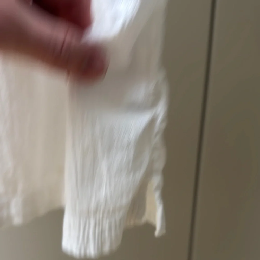 Standard Cloth White Casual Button Down Shirt with Textured Fabric - Picture 7 of 14